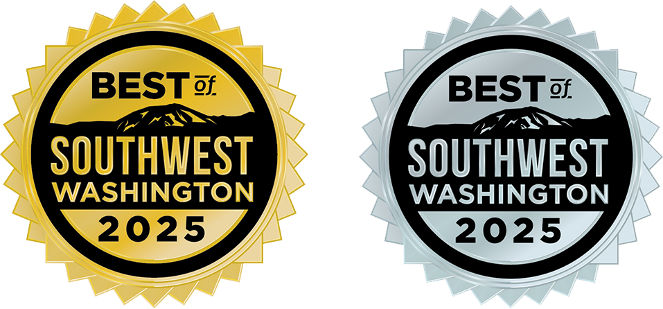Gold and Silver Award. Best of Southwest Washington 2025.
