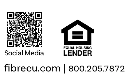 Social Media QR Code Equal Housing Lender firbrecu.com | 800.205.7872